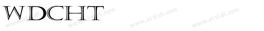 WDCHT 文道潮黑字体转换